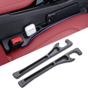 CANIPEL Car Seat Gap Filler, 2-Pack No-Drop Seat Side Gap Seam Filler Organizer with Phone Holder, Universal Fit Fill The Gap Between Seat & Console, Perfect for Car, SUV, Truck
