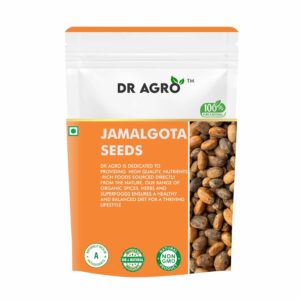 DR AGRO Jamalgota Seeds For Hair Growth, Croton Seed, Croton Tiglium Seed, Jamalgota Beej, Jamal gota Seeds, Jamalgota seeds For Hair Use (50 GM)