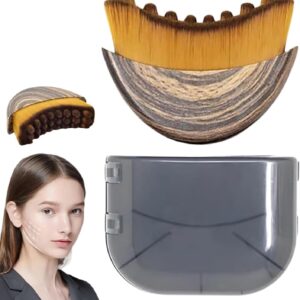 MIMSTEL Dry Brushing Face Brush Contour Face Brush Neck & Face Sculpting Portable Facial Tool Goal Zone Drainage Massager for Face Fit The Skin Reduce Puffiness for Daily Us with Box