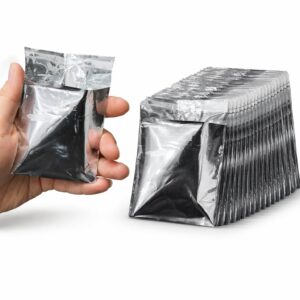 WUDIQ Aluminium Silver Foil Plastic Pouches Bags - 50 BAGS