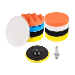WUDIQ Polishing Pads Kit Car Foam Drill 3In Buffing &11 Buffing Pad for Drill Machine